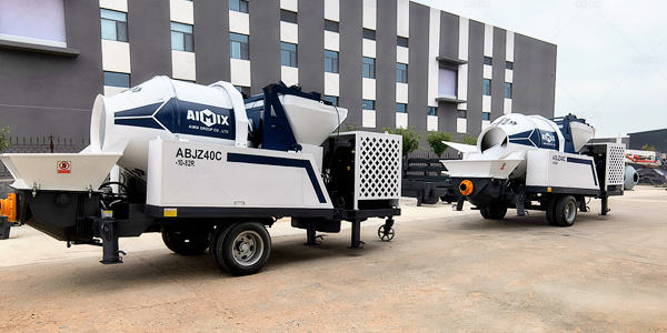 how far can you pump concrete - ABJZ40C concrete mixer pumps  