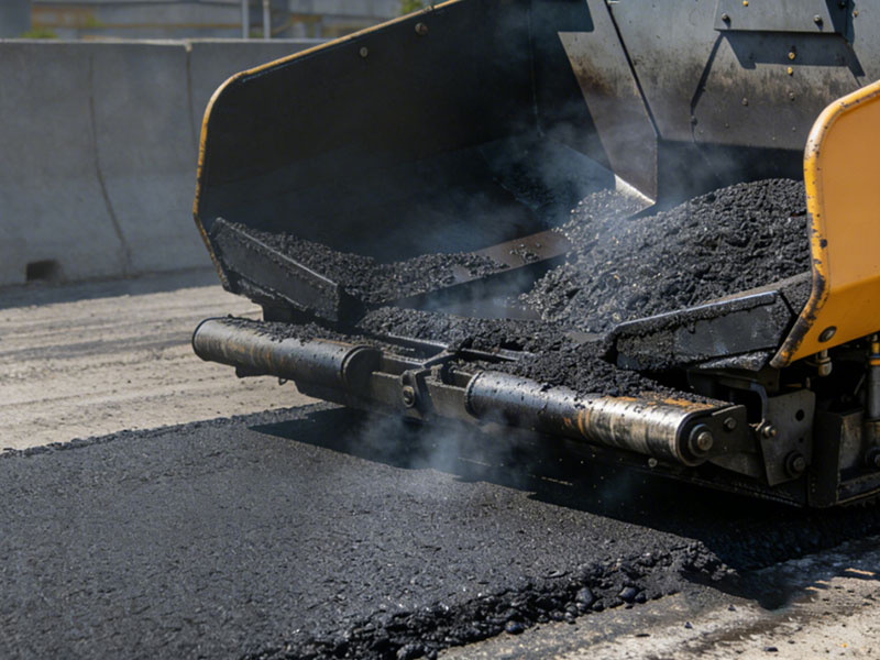 how to build an asphalt road consruction process globally
