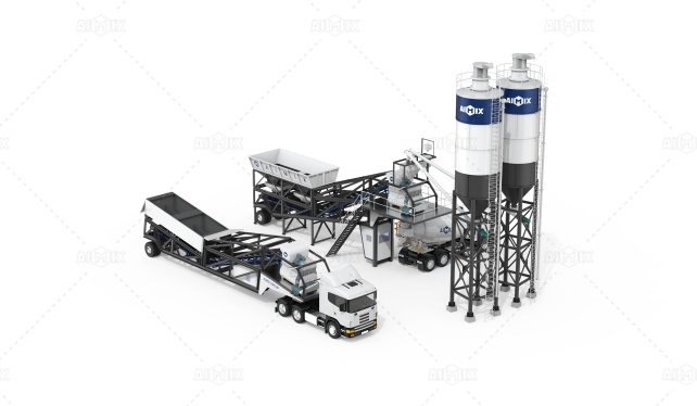 mobile ready mix plant solution Aimix