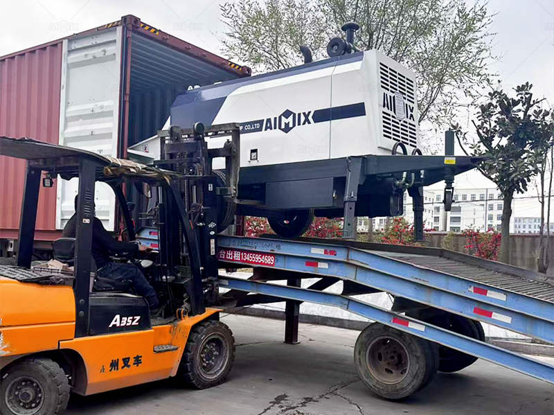 static concrete pump for sale shipment process