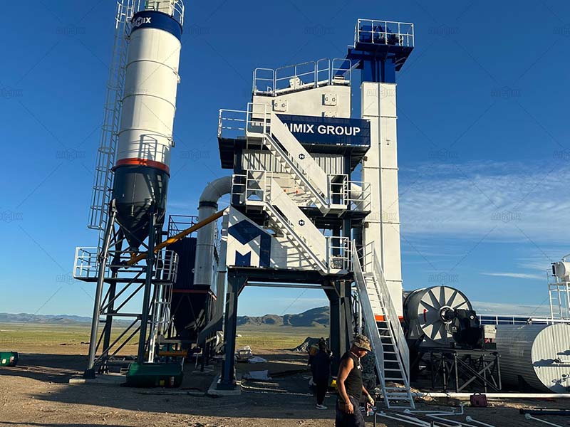 80tph asphalt plant business for sale producing aggregates in Mongolia