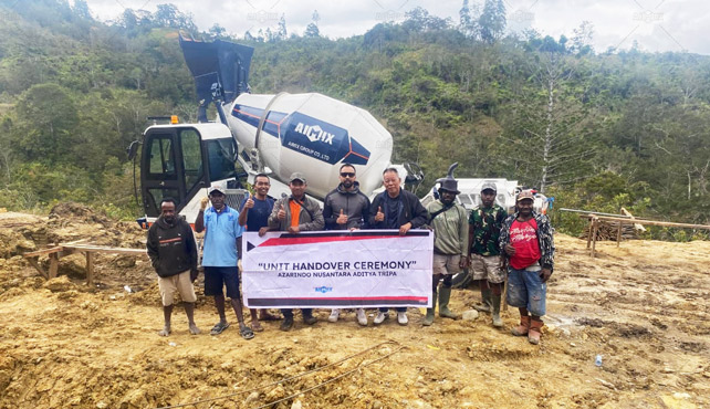 AS-4.5 Concrete Mixer in Papua Indonesia