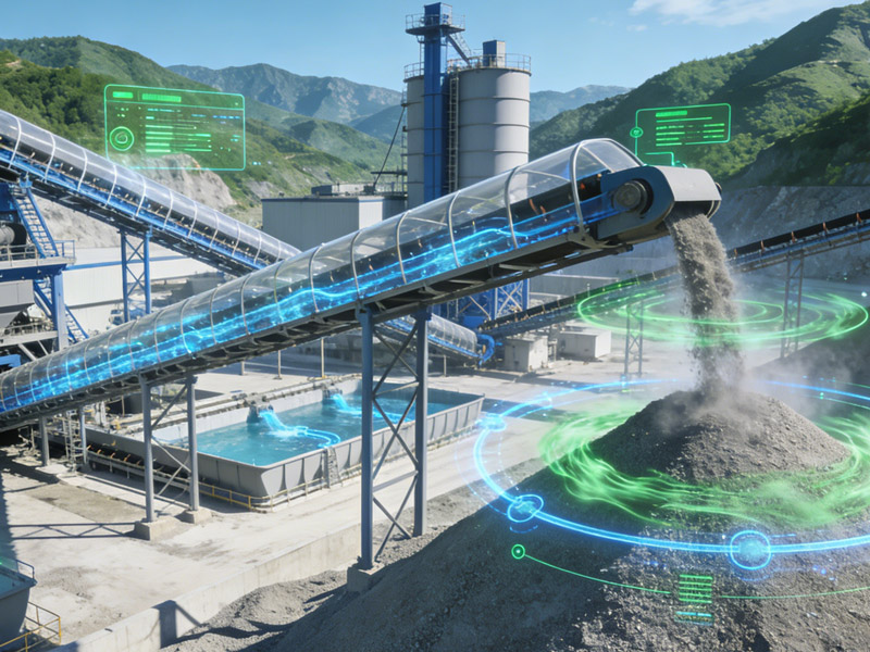 Dust Emissions Control and Water Recycling in Sand And Aggregate Production