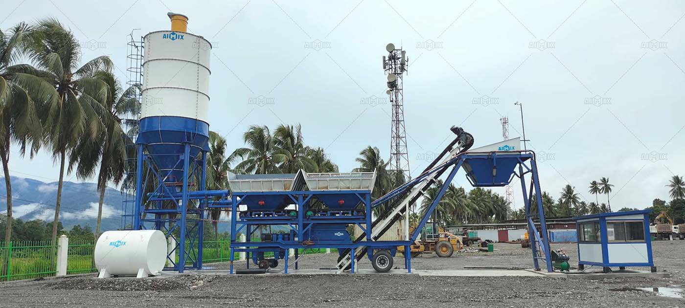 YWCB300 mobile stabilized soil mixing plant for sale in Papua New Guinea