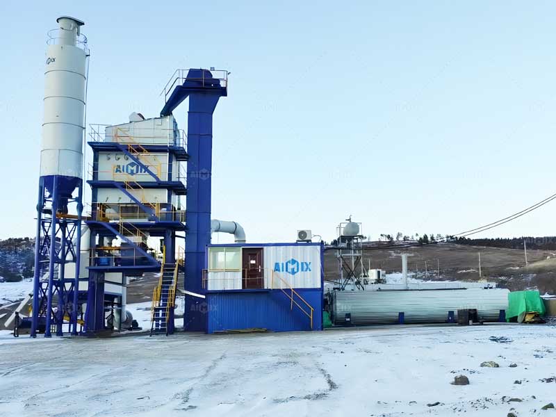stationary asphalt batch plant in Russia