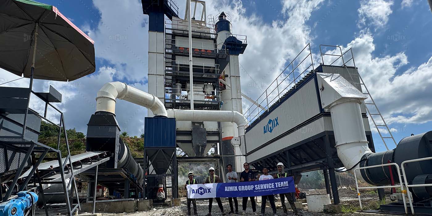 120tph asphalt batch plant win cooperation with American Contractors