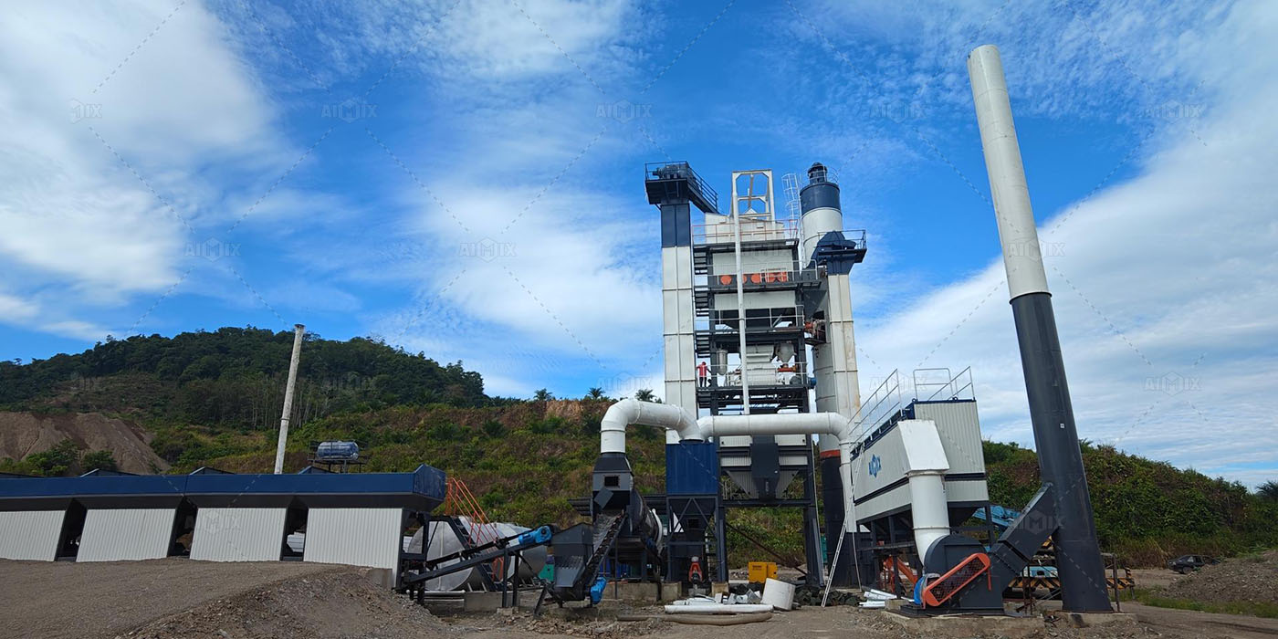 120tph stationary asphalt batch plant for road building in Australia