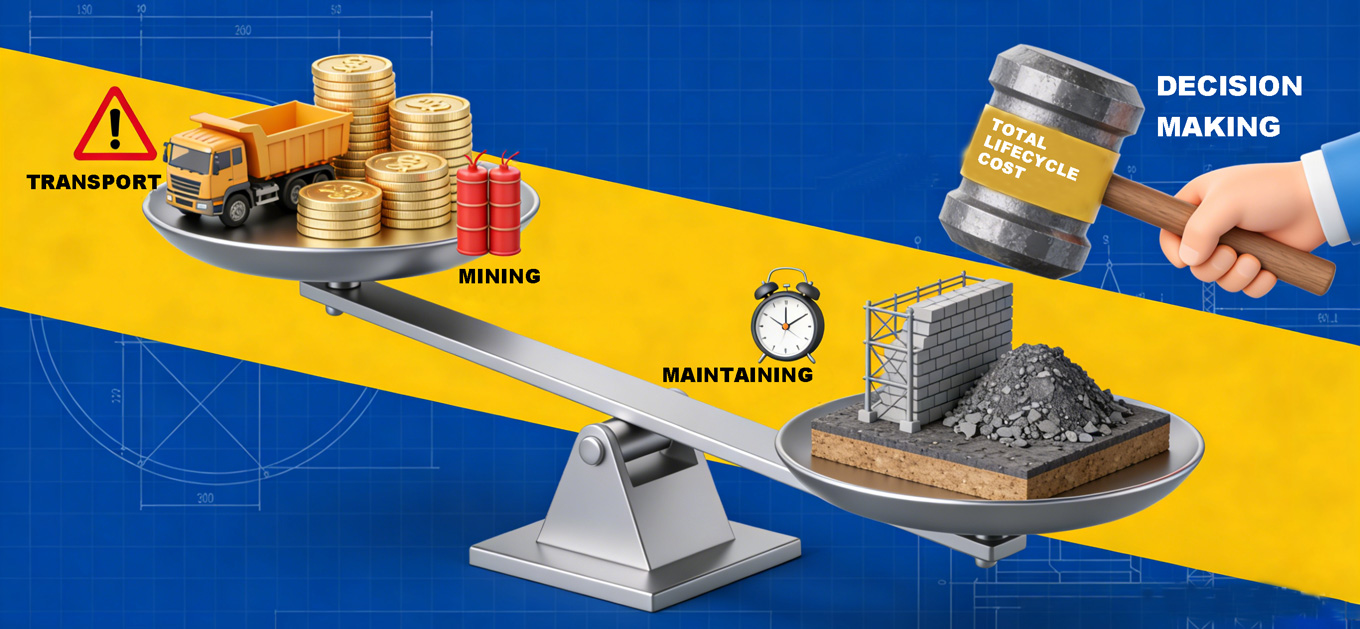 Cost-Benefit Analysis on Ballast selection for railway projects