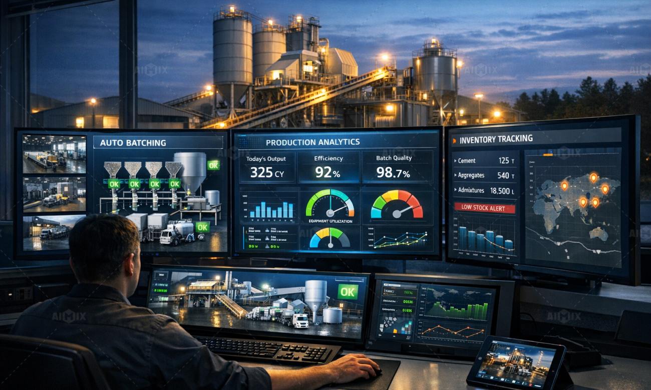 automation and productivity in concrete plant USA