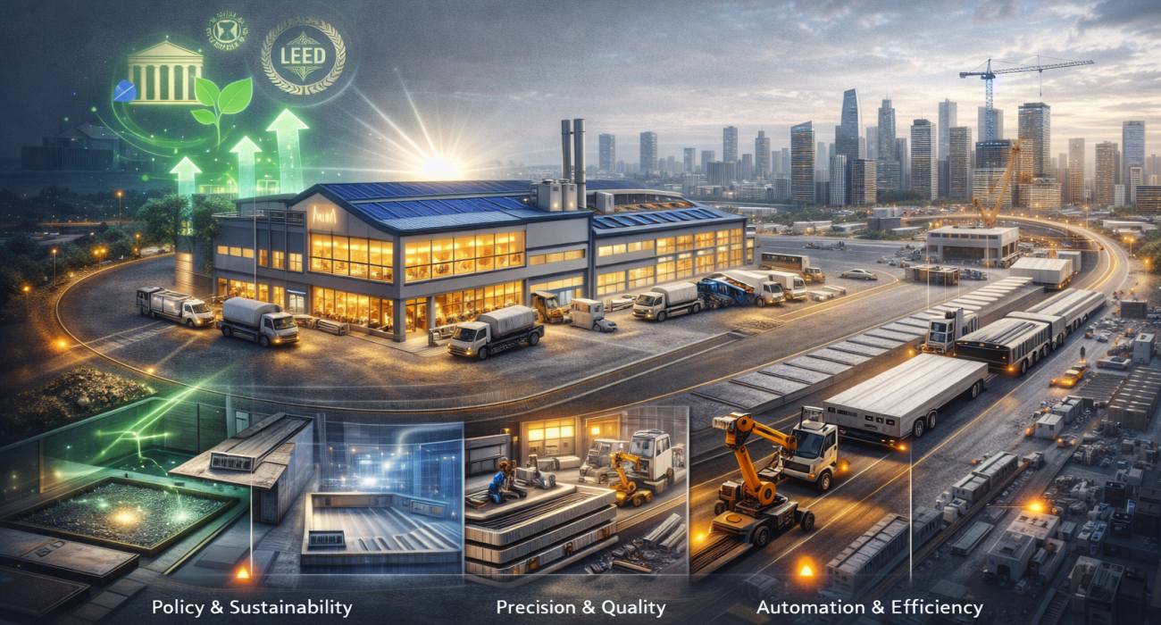 growth drivers of precast concrete industry