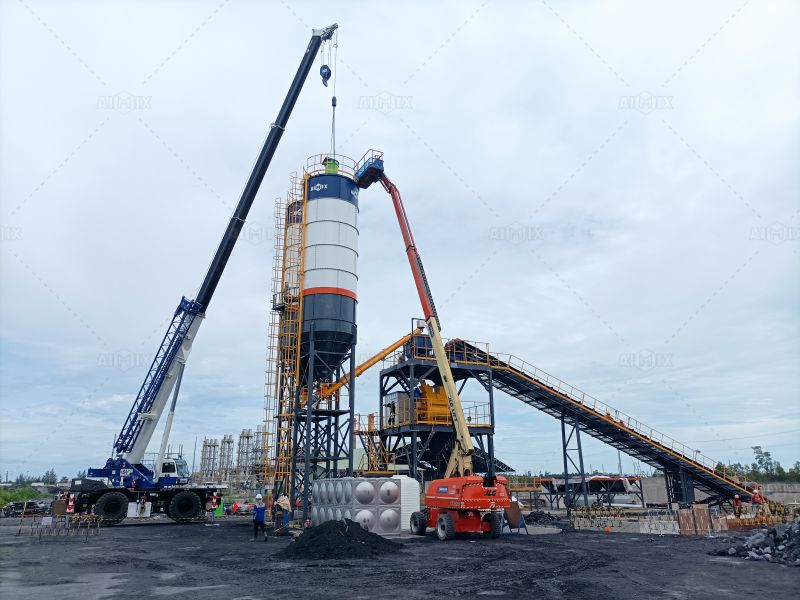 installation service of concrete plant
