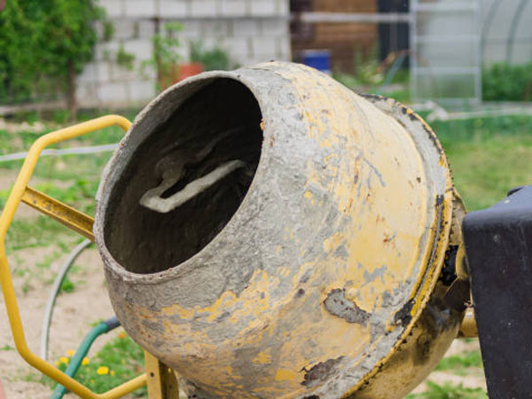 traditional portable concrete mixer