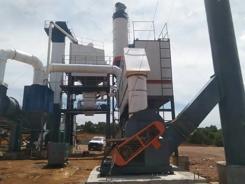 80TPH Asphalt Batch Plant for Asphalt Aggregates Production in Banjarmasin, Indonesia