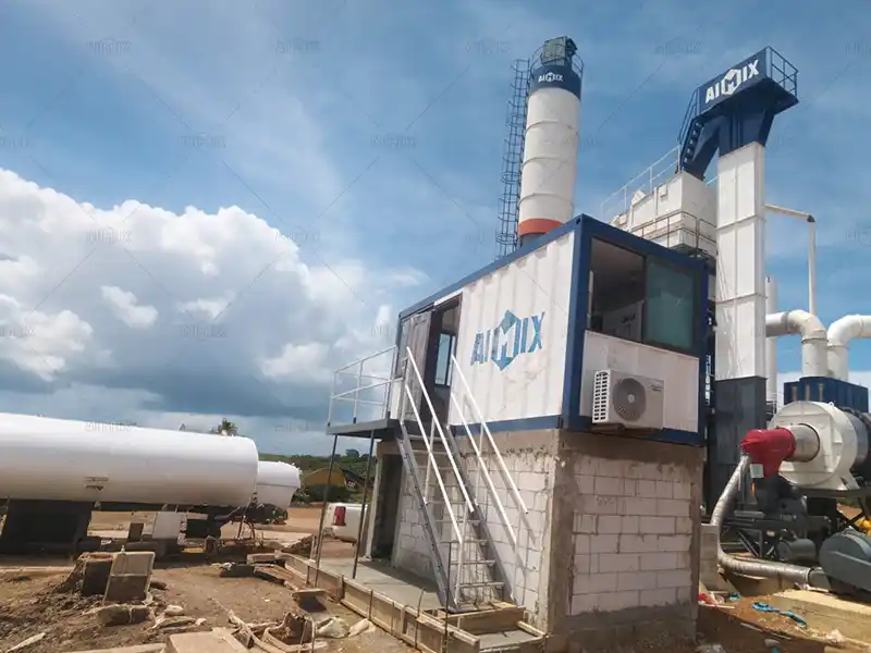 80TPH Stationary Asphalt Batch Plant for Asphalt Production in Banjarmasin, Indonesia