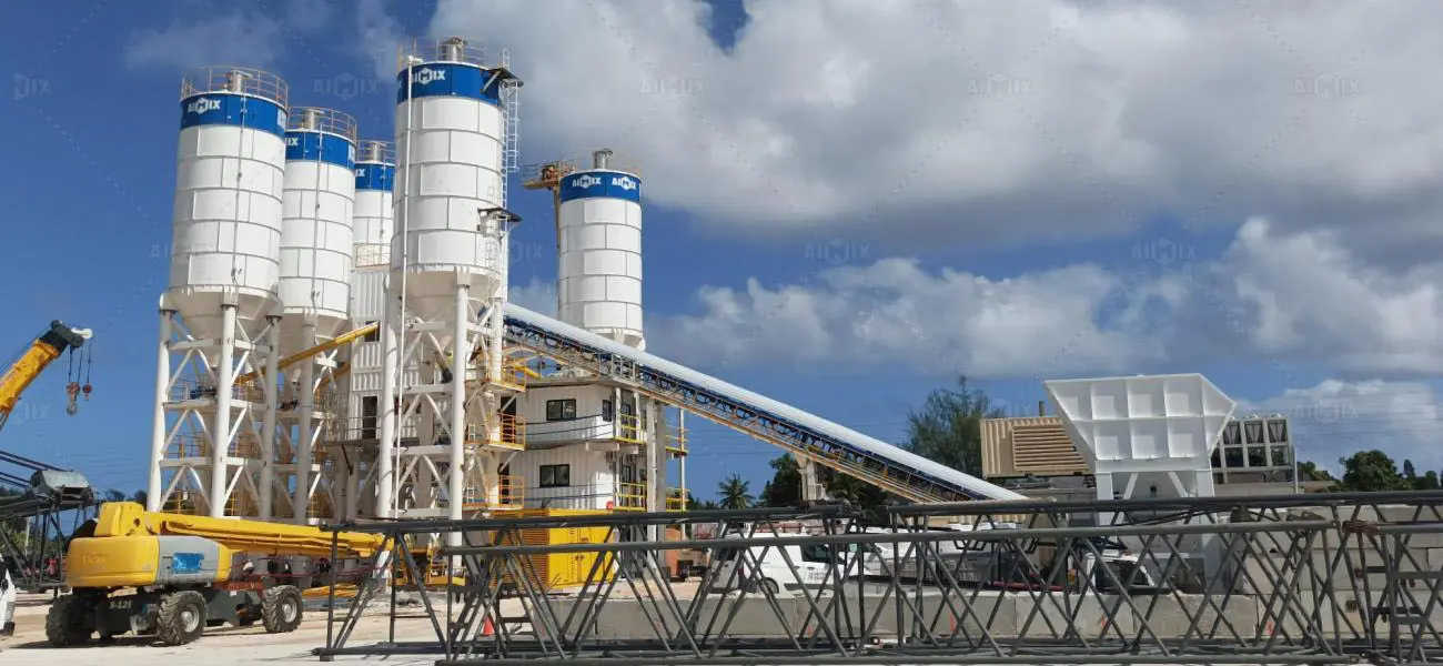 AJ-180 ready mix concrete batch plant from Aimix