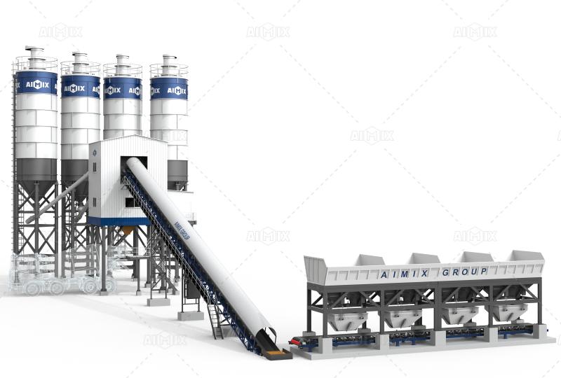AJ180 wet mix concrete plant for sale