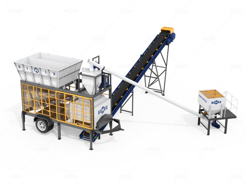 AJSY compact type ready mix plant for sale