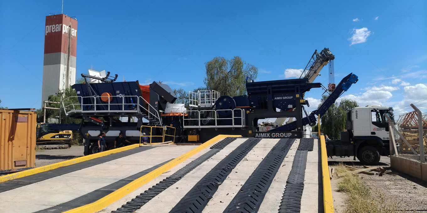 APY4 mobile crusher plant is what the Argentine client need
