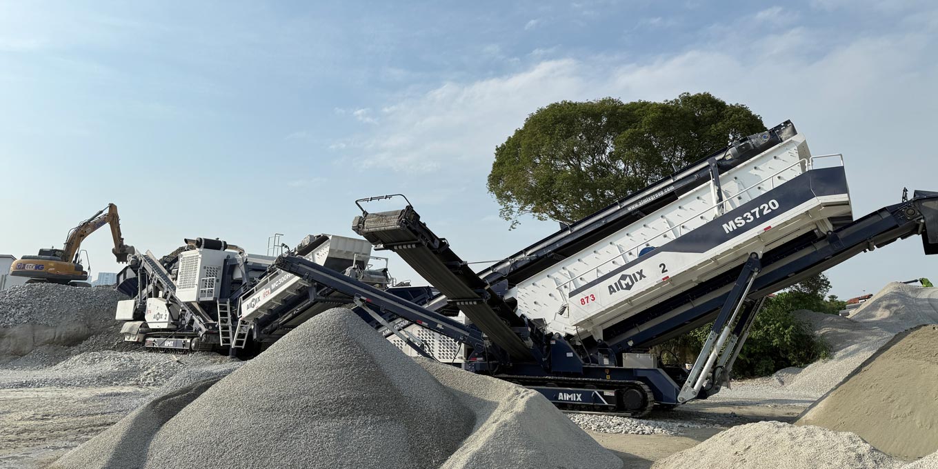 Choose aimix mobile crushing plant