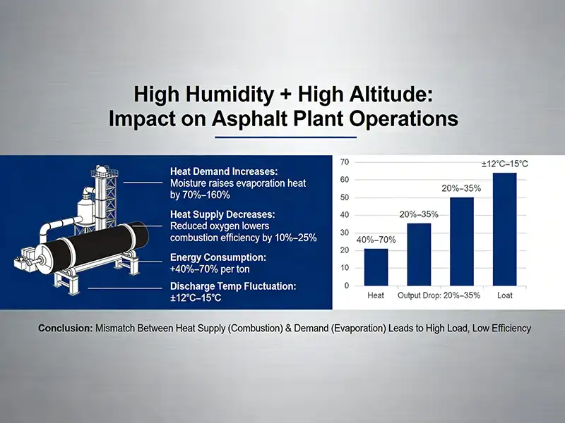 High Humidity + High Altitude Impact on Asphalt Plant Operations
