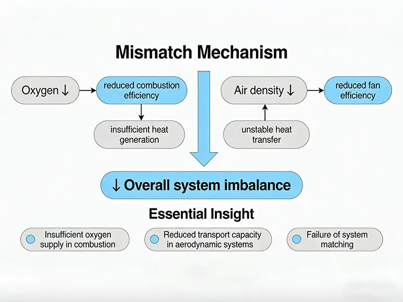 Mismatch Mechanism in Low-Air-Density Environments for burner in asphalt plant