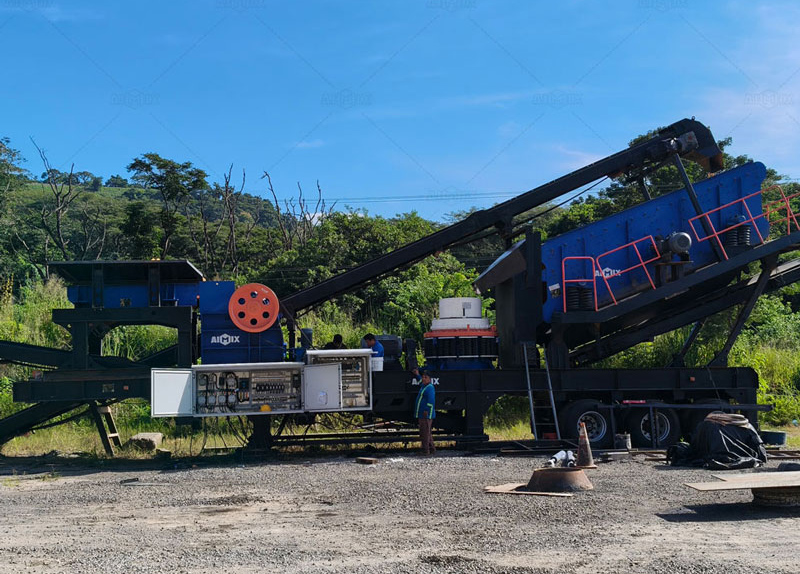 Mobile stone Crusher Plant in El Salvador