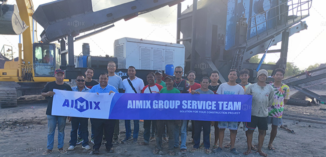 after-sales service for sand and aggregate production