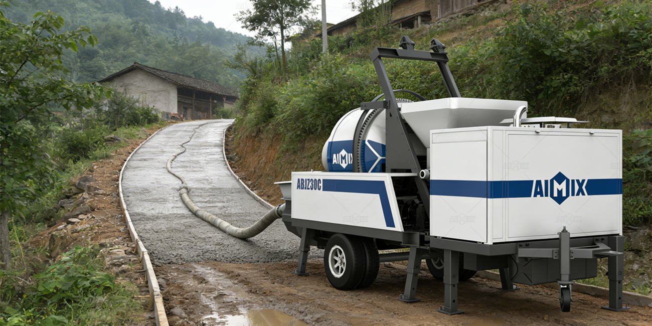 drum mixer small concrete pump capacity for Remote Sites with Rough Terrain construction