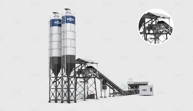 dry mix concrete plant model