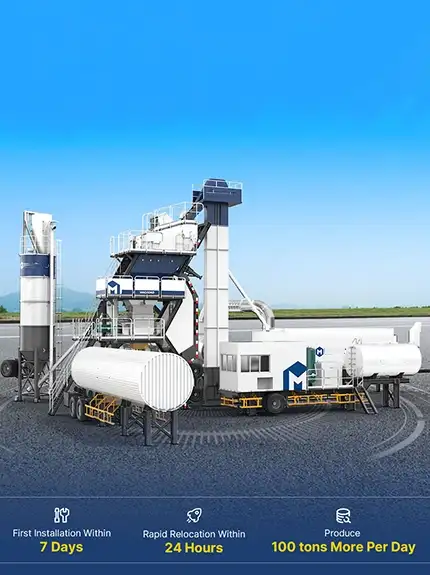Mobile Asphalt Plant for Sale - 50% Faster Relocation and Setup