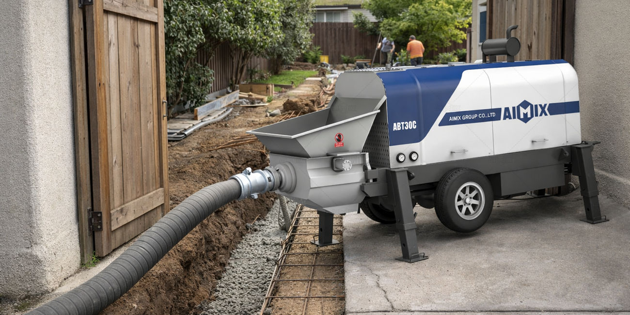 small concrete pump for Backyard Projects with Narrow Access