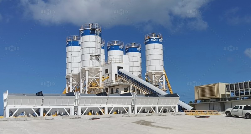 successful delivery of AJ180 concrete plant