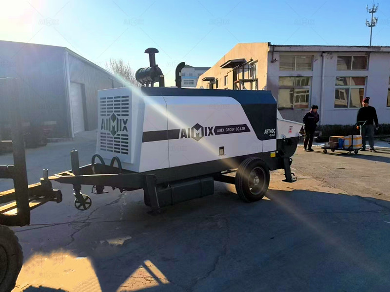 trailer mounted concrete pump for Guinea dams