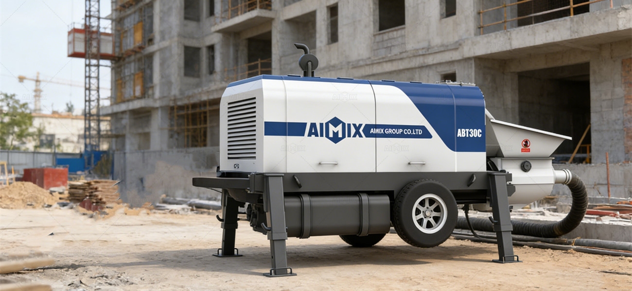 trailer small concrete pumping machine for sale for high-rise construction