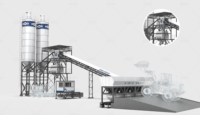 wet mix batch concrete plant design