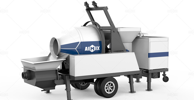 ABJZ40C drum mixer concrete mixer pump