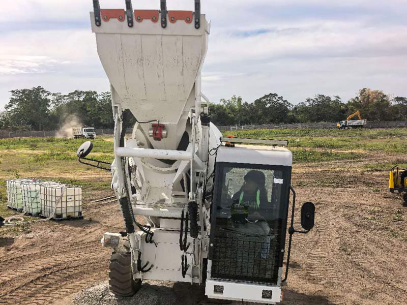 AIMIX self loading concrete mixer philippines mixing materials