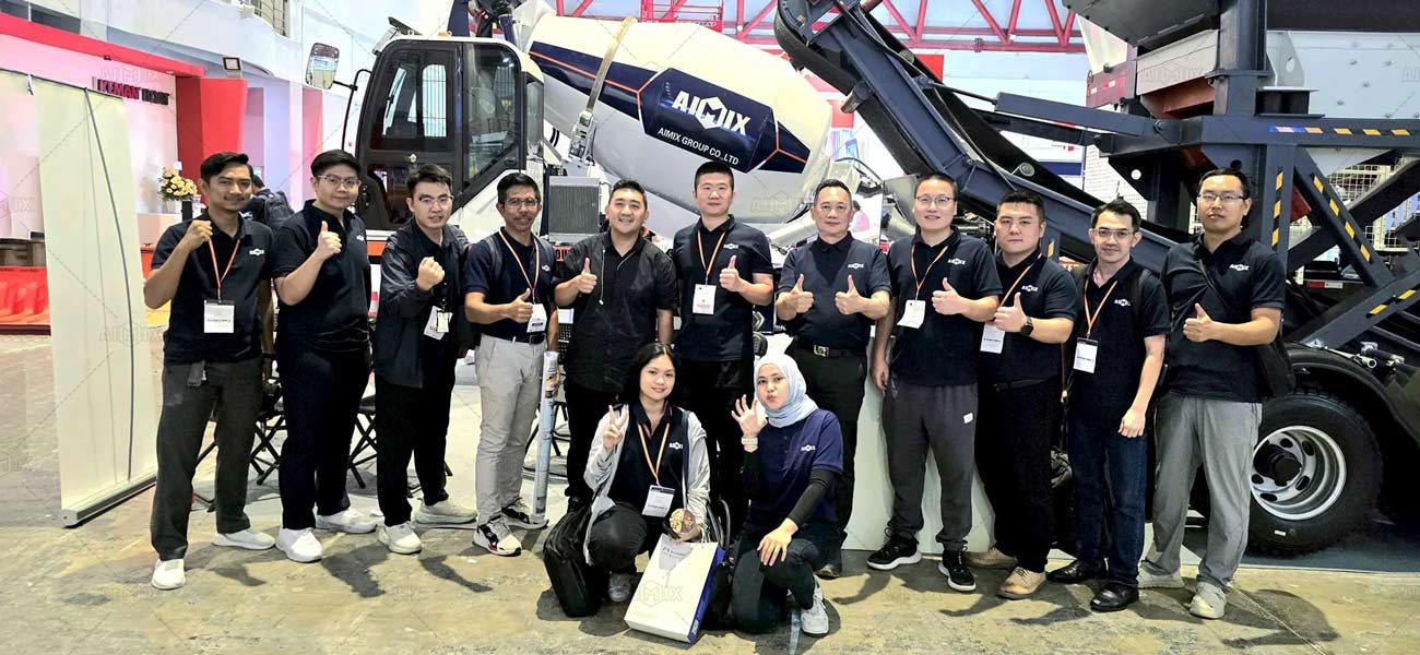 AIMIX self loading concrete mixer sale team for customers
