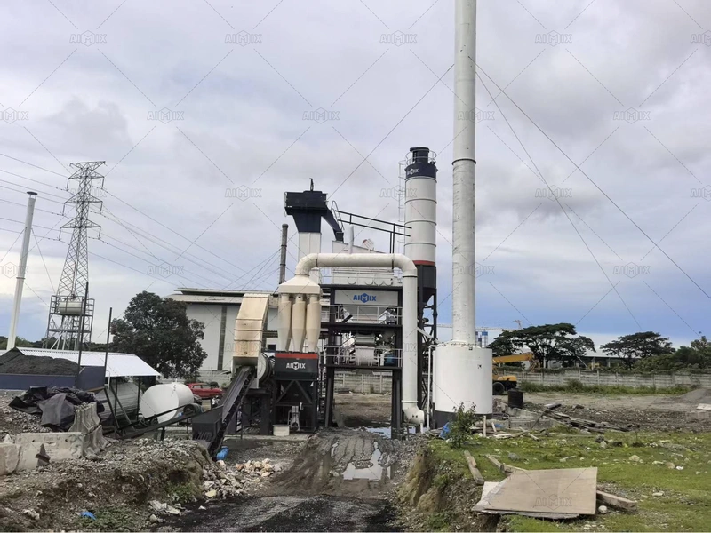 ALQ80 Stationary Batch Type Asphalt Mixing Plant in Makassar, Indonesia