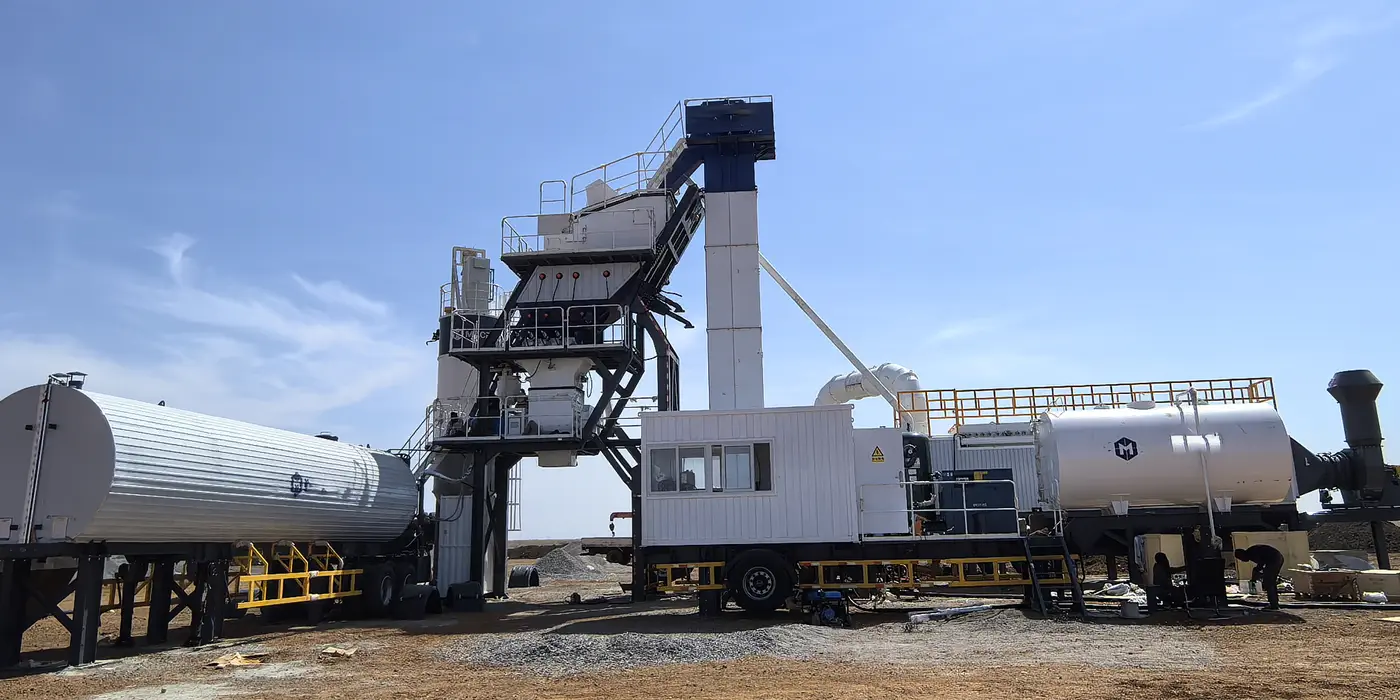 ALYQ-100 mobile asphalt batch plant price for Sudan road building