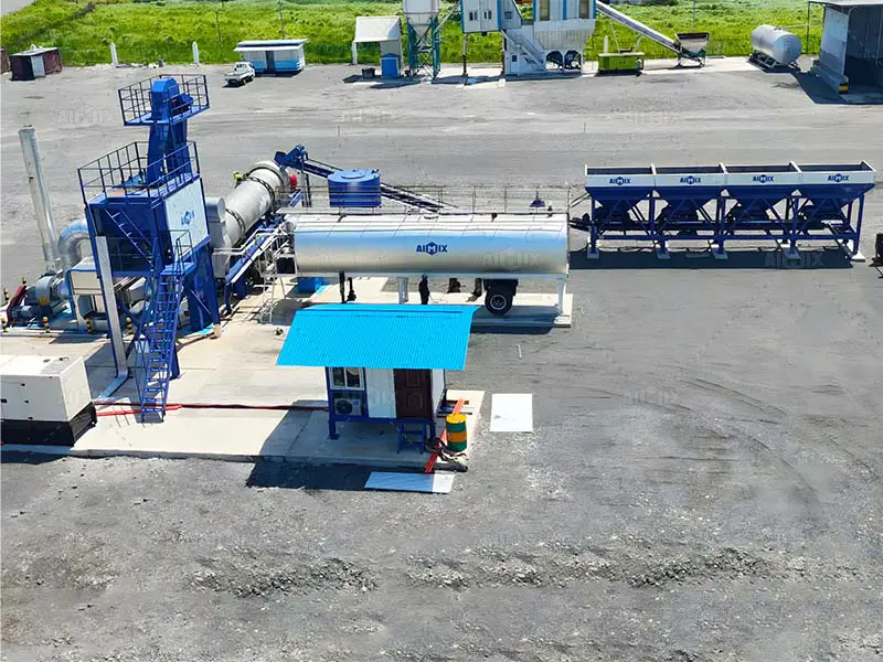 ALYT-80 AIMIX portable mini asphalt drum mix plant price in Papua New Guinea