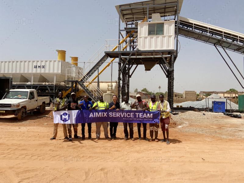 Aimix provided on-site support for installation and commissioning