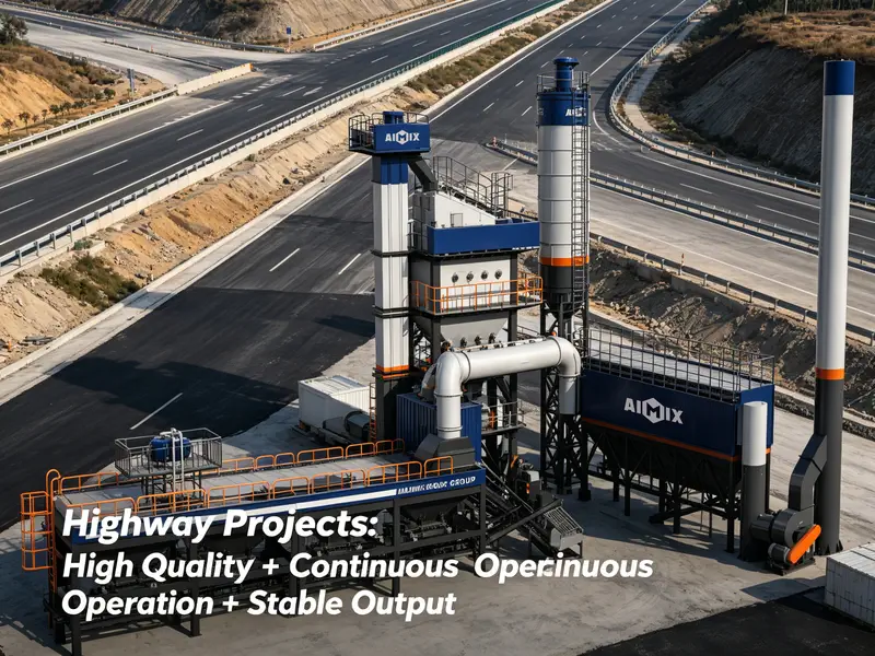 Asphalt Batch Mix Plant for Highway Projects High Quality + Continuous Operation + Stable Output