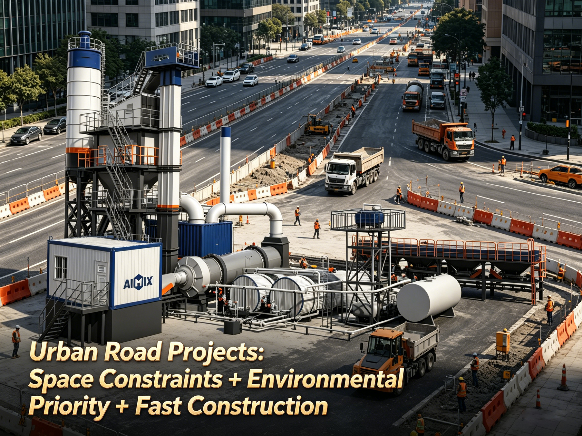 Asphalt Batch Plant for Urban Road Projects: Space Constraints + Environmental Priority + Fast Construction
