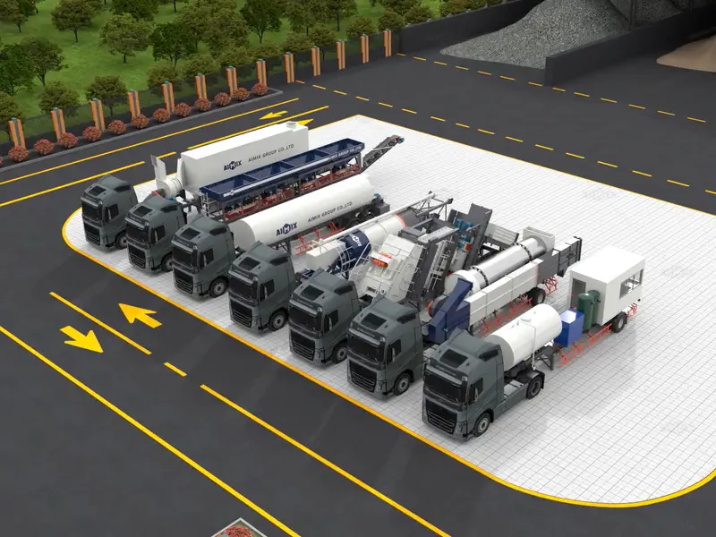 Modular Design and Fast Relocation for Higher Asphalt Plant Equipment Utilization