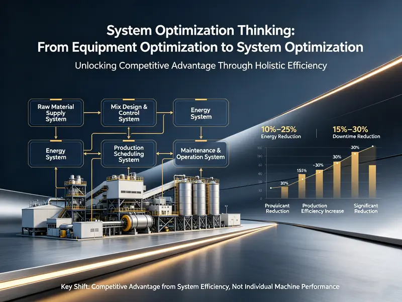 System Optimization Thinking From Asphalt Plant Equipment Optimization to System Optimization
