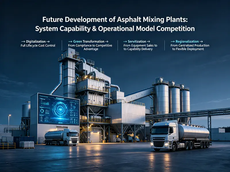 The future development of asphalt mixing plants will be driven by four core directions