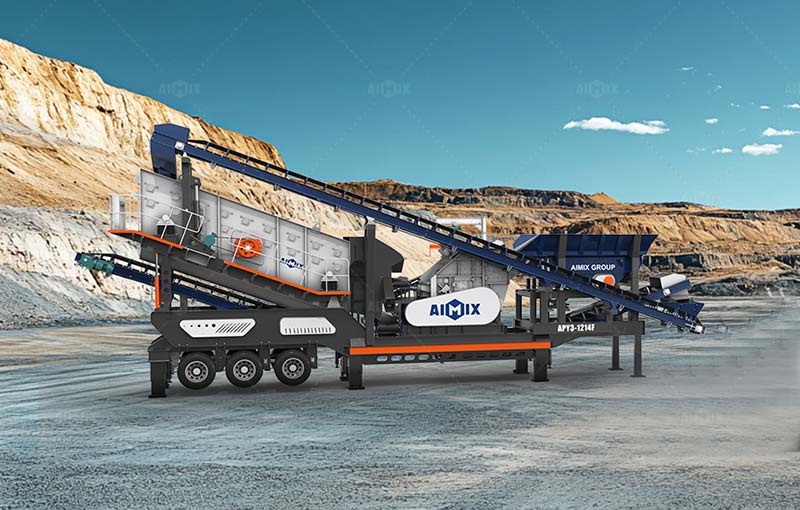 Wheeled Type APY3 Mobile Rock Crushing Machine