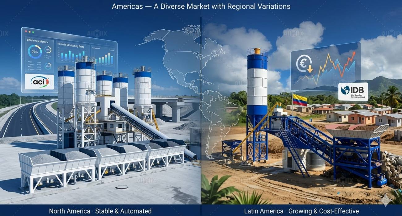 concrete plants in Americas