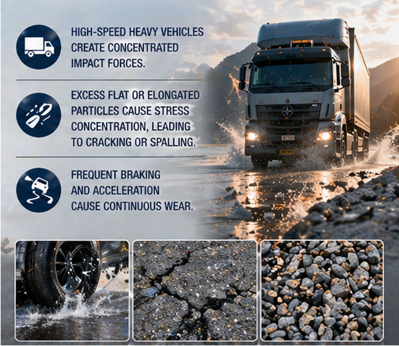 high abrasion resistance aggregates for highway